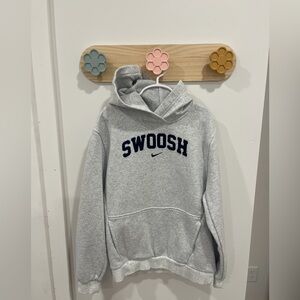 Nike youth large  Light Gray Fleece Hoodie